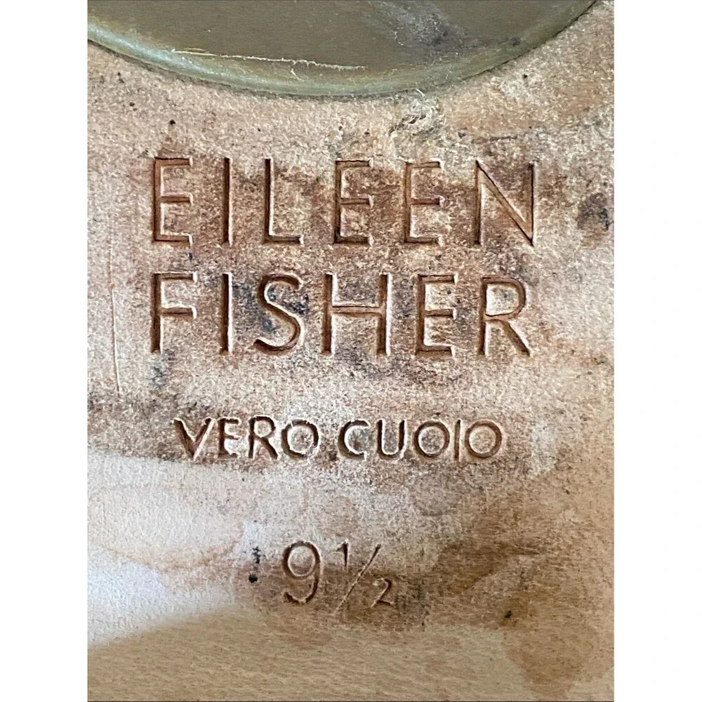 Eileen Fisher Ellis Sandal Coral Suede Wedge Sz 9.5 Coastal Euro Summer Vacation